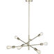 Decco 6 Light 25.5 inch Modern Gold Indoor Pendant Ceiling Light